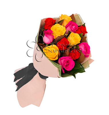 ramo-12-rosas-multicolor-floreria-san-isidro