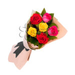 Ramo de 06 Rosas Multicolor