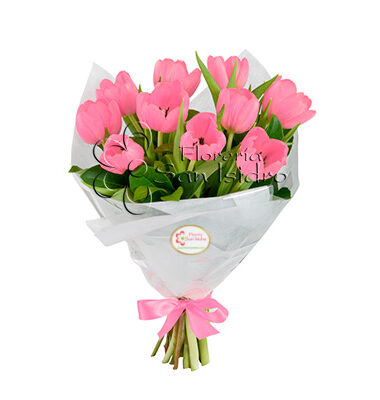 ramo-10-tulipanes-rosados-floreria-san-isidro