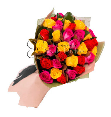 ramo-36-rosas-multicolor-floreria-san-isidro
