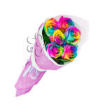 Ramo de 06 Rosas Arcoiris
