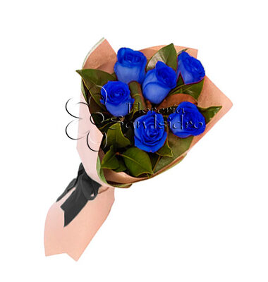 ramo-6-rosas-azules-floreria-san-isidro
