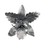 Orquidea Artificial Plateada